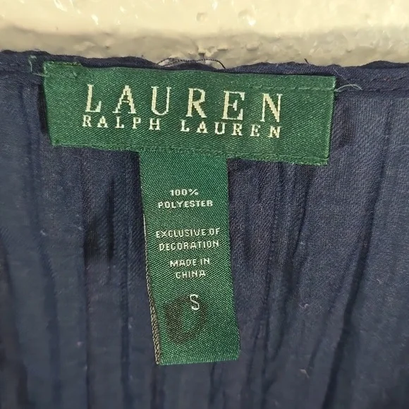 Ralph Lauren Navy Long Sleeve Tunic Top - Picture 3 of 7